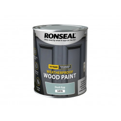 Ronseal 38792 10 Year Weatherproof Wood Paint Duck Egg Blue Satin 750ml