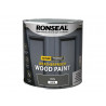 Ronseal 38796 10 Year Weatherproof Wood Paint Grey Satin 2.5 litre