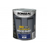 Ronseal 39397 10 Year Weatherproof Wood Paint Royal Blue Satin 750ml
