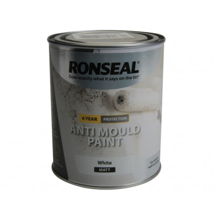 Ronseal 36624 6 Year Anti Mould Paint White Matt 2.5 litre