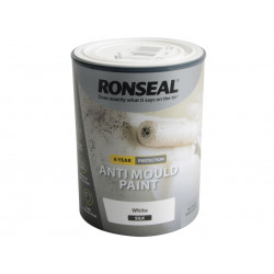 Ronseal 36625 6 Year Anti Mould Paint White Silk 750ml