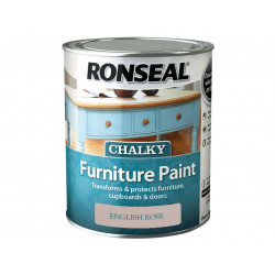 Ronseal 37484 Chalky Furniture Paint English Rose 750ml