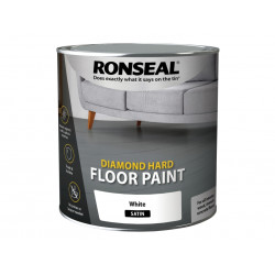 Ronseal 35753 Diamond Hard Floor Paint Satin White 2.5 litre