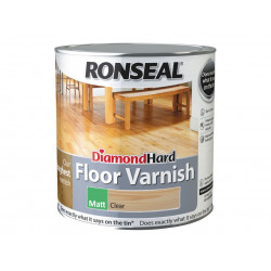 Ronseal 37539 Diamond Hard Floor Varnish Matt 2.5 litre