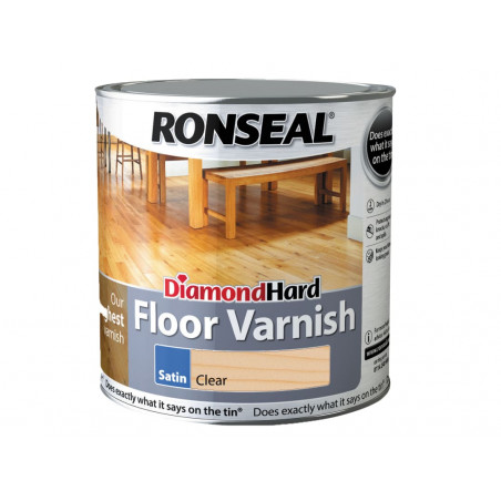 Ronseal 32583 Diamond Hard Floor Varnish Satin 2.5 litre