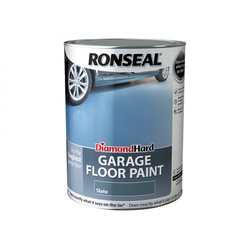 Ronseal 35763 Diamond Hard Garage Floor Paint Slate 5 litre Ronseal 35763 Diamond Hard Garage Floor Paint Slate 5 litre