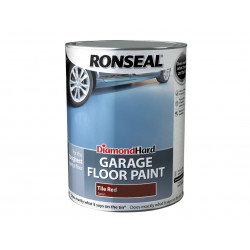 Ronseal 35764 Diamond Hard Garage Floor Paint Tile Red 5 litre