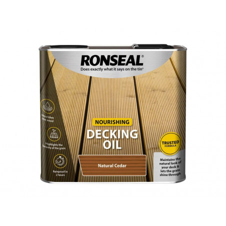 Ronseal 34771 Decking Oil Natural Cedar 2.5 litre