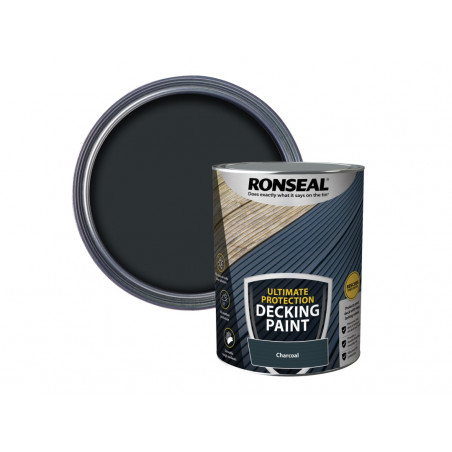 Ronseal 39144 Ultimate Protection Decking Paint Charcoal 5 litre