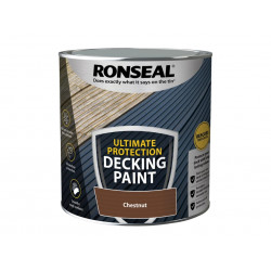 Ronseal 39145 Ultimate Protection Decking Paint Chestnut 2.5 litre