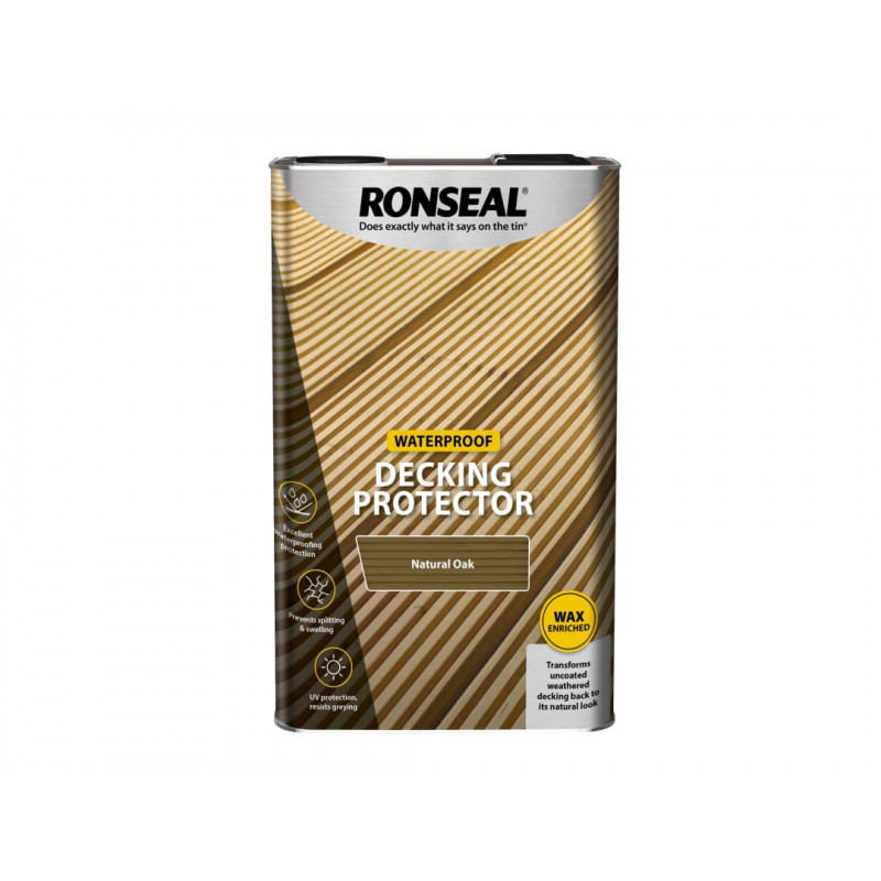 Ronseal 36435 Decking Protector Natural Oak 5 litre Ronseal 36435 Decking Protector Natural Oak 5 litre