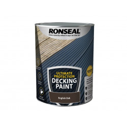 Ronseal 39149 Ultimate Protection Decking Paint English Oak 5 litre