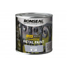 Ronseal 39189 Direct to Metal Paint Steel Grey Matt 250ml