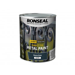 Ronseal 39207 Direct to Metal Paint Storm Grey Gloss 750ml