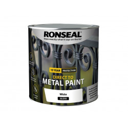 Ronseal 39215 Direct to Metal Paint White Gloss 2.5 litre