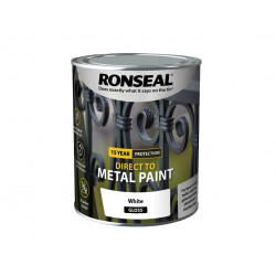 Ronseal 39198 Direct to Metal Paint White Gloss 750ml