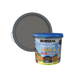 Ronseal 38394 Fence Life Plus+ Charcoal Grey 5 litre