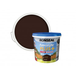 Ronseal 37623 Fence Life Plus+ Dark Oak 5 litre