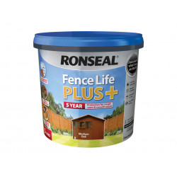 Ronseal 37622 Fence Life Plus+ Medium Oak 5 litre