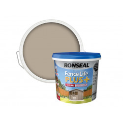 Ronseal 38396 Fence Life Plus+ Warm Stone 5 litre