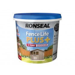 Ronseal 38396 Fence Life Plus+ Warm Stone 5 litre