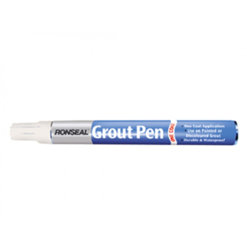 Ronseal 37326 One Coat Grout Pen Brilliant White 15ml Ronseal 37326 One Coat Grout Pen Brilliant White 15ml
