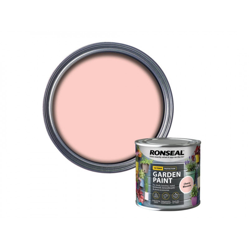 Ronseal 37599 Garden Paint Cherry Blossom 250ml Ronseal 37599 Garden Paint Cherry Blossom 250ml