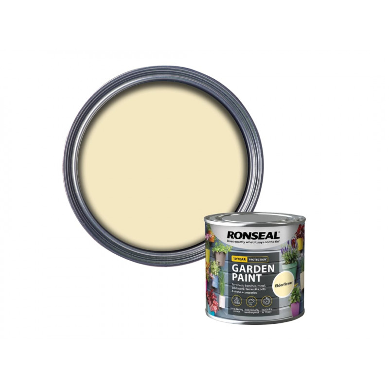 Ronseal 37379 Garden Paint Elderflower 250ml Ronseal 37379 Garden Paint Elderflower 250ml