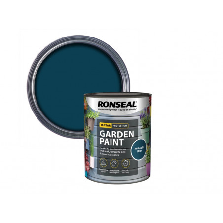 Ronseal 37413 Garden Paint Midnight Blue 750ml