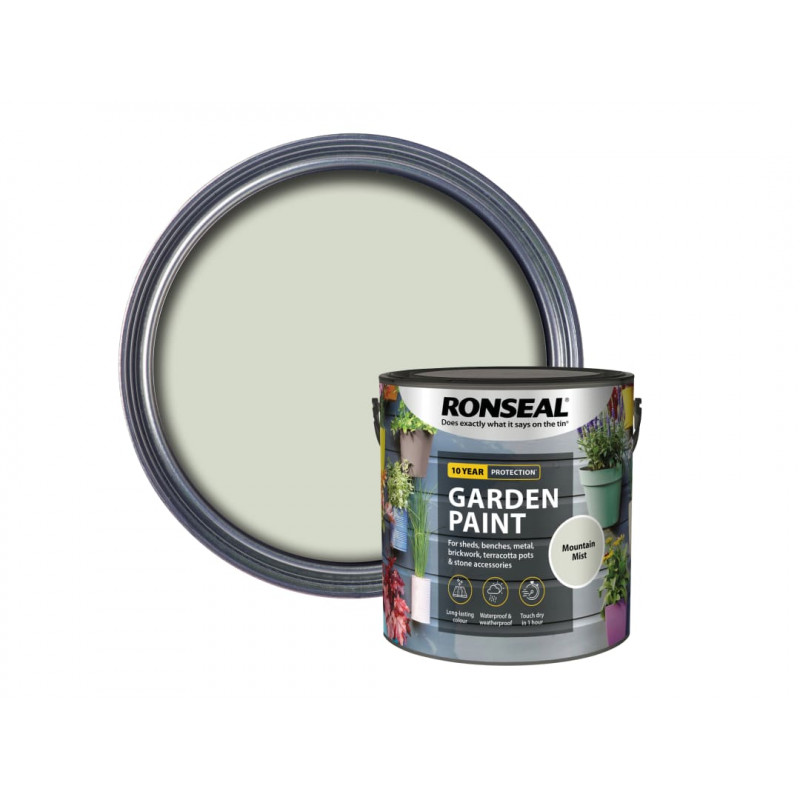 Ronseal 39441 Garden Paint Mountain Mist 2.5 litre Ronseal 39441 Garden Paint Mountain Mist 2.5 litre