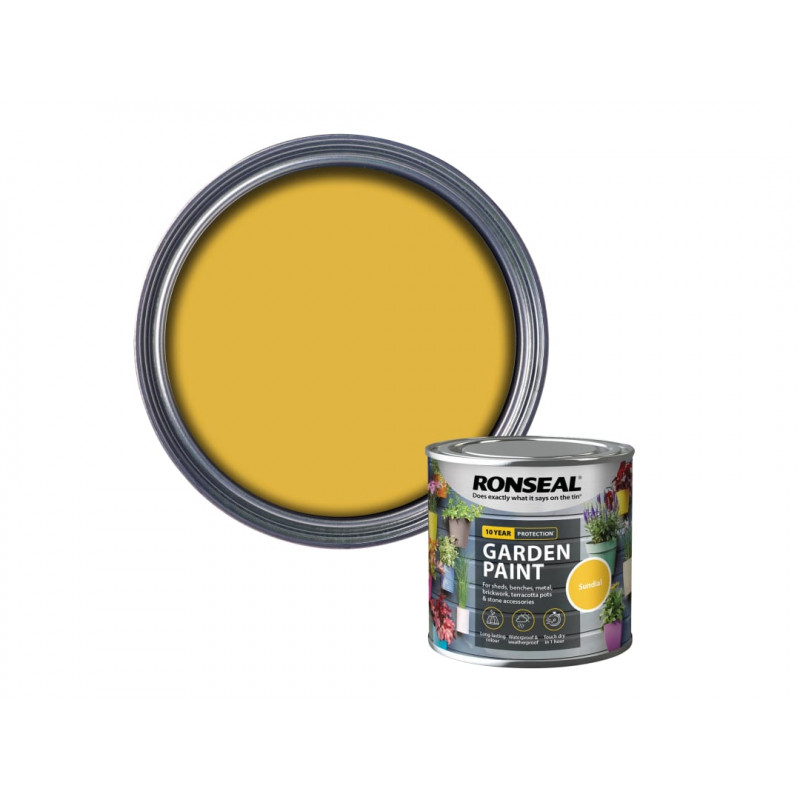 Ronseal 37602 Garden Paint Sunburst 250ml Ronseal 37602 Garden Paint Sunburst 250ml