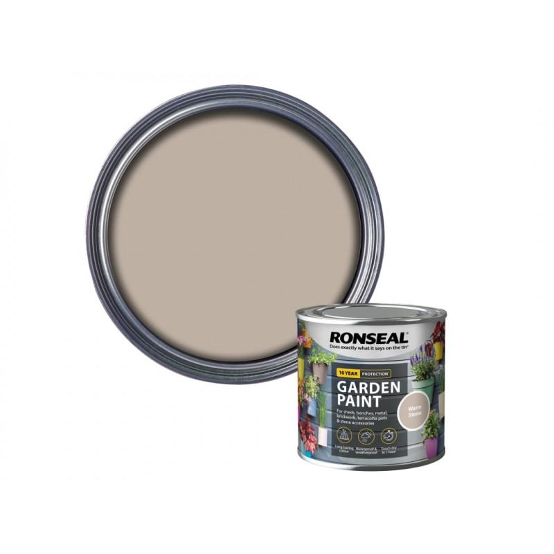 Ronseal 37596 Garden Paint Warm Stone 250ml