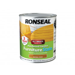 Ronseal 36427 Ultimate Protection Hardwood Garden Furniture Stain Natural Cedar 750ml