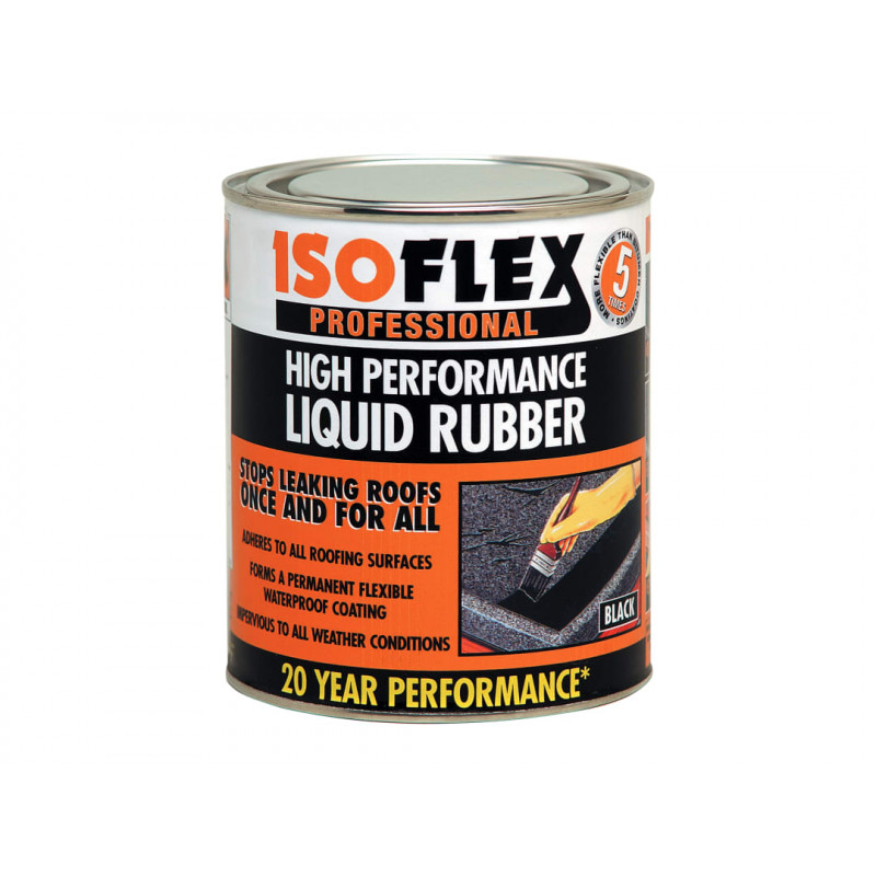 Ronseal 34894 Isoflex Liquid Rubber Black 2.1 litre Ronseal 34894 Isoflex Liquid Rubber Black 2.1 litre