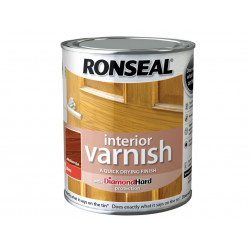 Ronseal 36842 Interior Varnish Quick Dry Gloss Medium Oak 250ml
