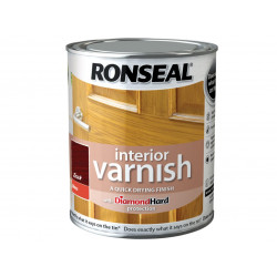 Ronseal 36845 Interior Varnish Quick Dry Gloss Teak 250ml