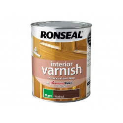 Ronseal 39426 Interior Varnish Quick Dry Matt Walnut 750ml