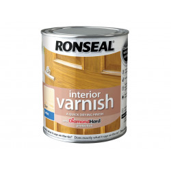 Ronseal 36872 Interior Varnish Quick Dry Satin Clear 2.5 litre
