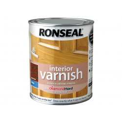 Ronseal 36838 Interior Varnish Quick Dry Satin Dark Oak 750ml