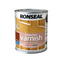 Ronseal 36824 Interior Varnish Quick Dry Satin Medium Oak 250ml