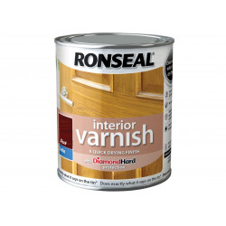 Ronseal 36839 Interior Varnish Quick Dry Satin Teak 750ml