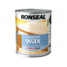 Ronseal 36880 Interior Wax Medium Oak 750ml