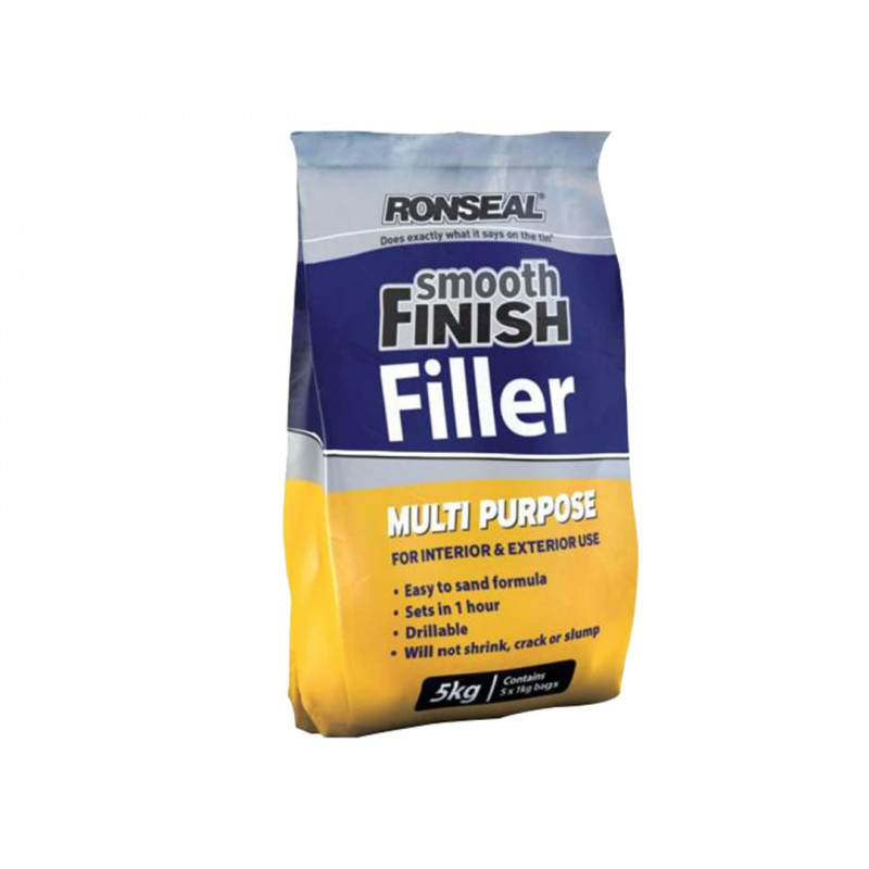 Ronseal 36779 Smooth Finish Multipurpose Wall Powder Filler 5kg Ronseal 36779 Smooth Finish Multipurpose Wall Powder Filler 5kg