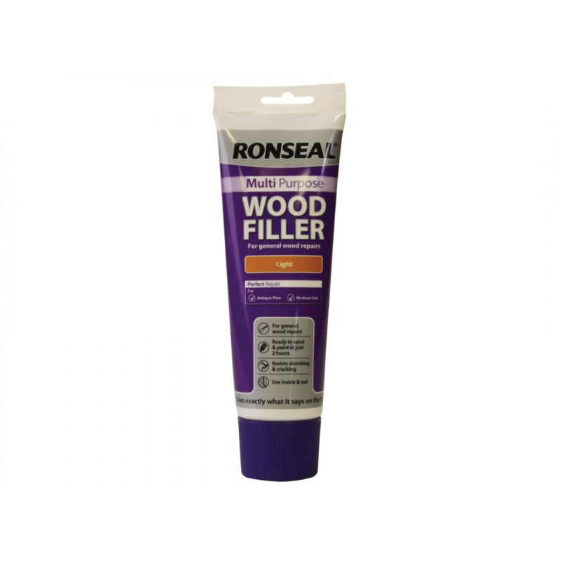 Ronseal 34741 Multipurpose Wood Filler Tube Light 325g Ronseal 34741 Multipurpose Wood Filler Tube Light 325g