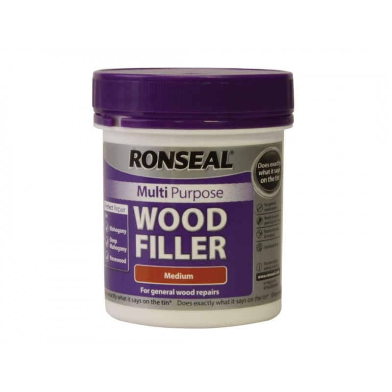 Ronseal 34737 Multipurpose Wood Filler Tub Medium 250g Ronseal 34737 Multipurpose Wood Filler Tub Medium 250g