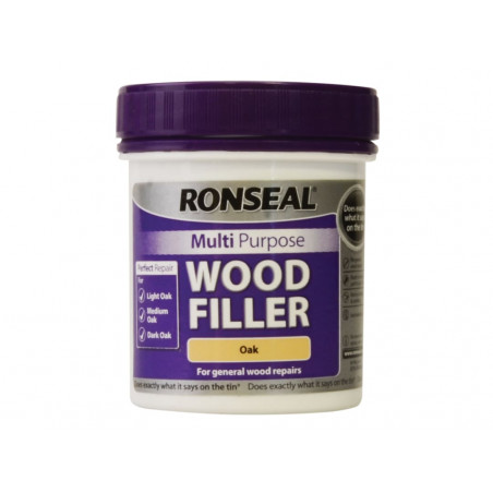Ronseal 37529 Multipurpose Wood Filler Tub Oak 250g