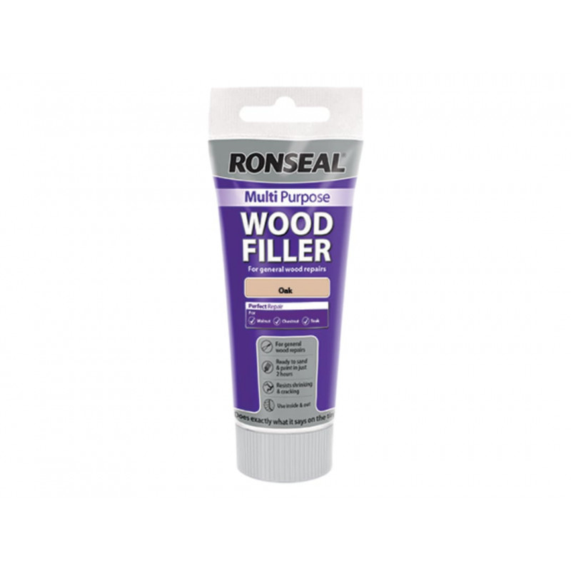 Ronseal 37532 Multipurpose Wood Filler Tube Oak 325g Ronseal 37532 Multipurpose Wood Filler Tube Oak 325g