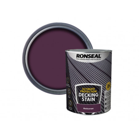 Ronseal 39220 Ultimate Protection Decking Stain Blackcurrant 5 litre