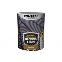 Ronseal 39111 Ultimate Protection Decking Stain Country Oak 5 litre