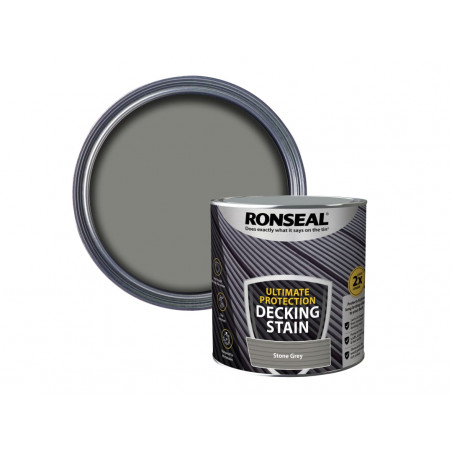 Ronseal 39121 Ultimate Protection Decking Stain Stone Grey 2.5 litre